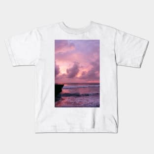 Reflections of Pink: A Sky and Sea in Harmony Kids T-Shirt